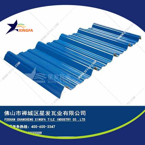 厚度3.0mm蓝色900型PVC塑胶瓦 湛江工程钢结构厂房防腐隔热塑料瓦 pvc多层防腐瓦生产网上销售